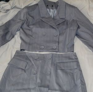 Blazer and Skirt Suit